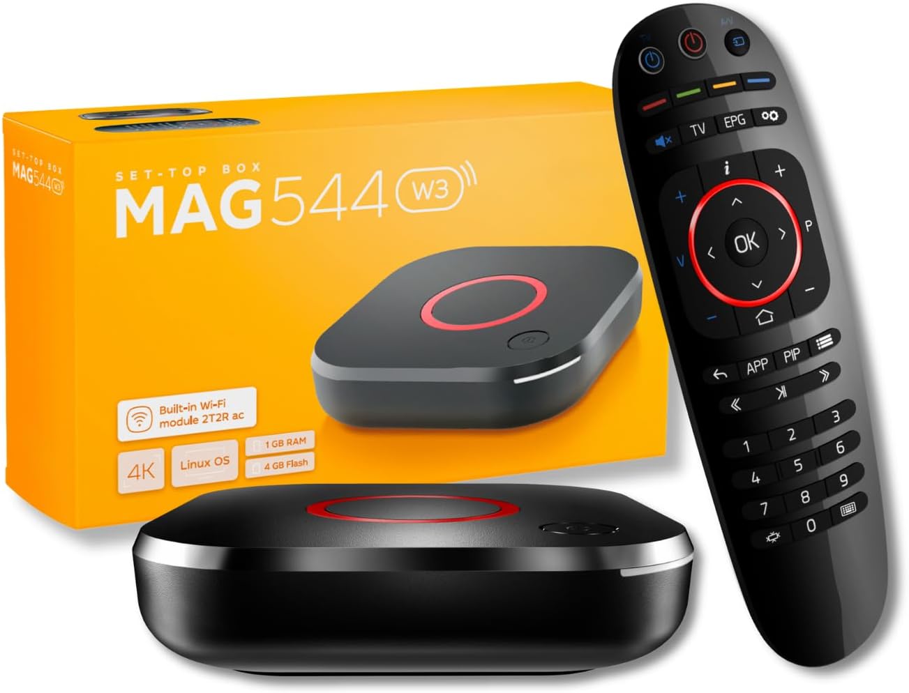 MAG 544 W3 4K Built-in Dual Band Wireless 2.4G/5G Linux TV Box